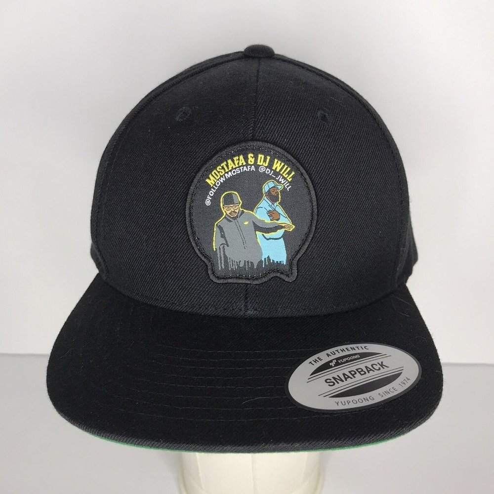 Mostafa & DJ Will Rap Hip Hop Black Snapback Hat